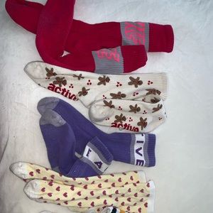 Exercise Nike and Active high knee socks for women